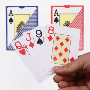 100% PVC custom Texas Holdem water proof Casino Grade Poker Cards