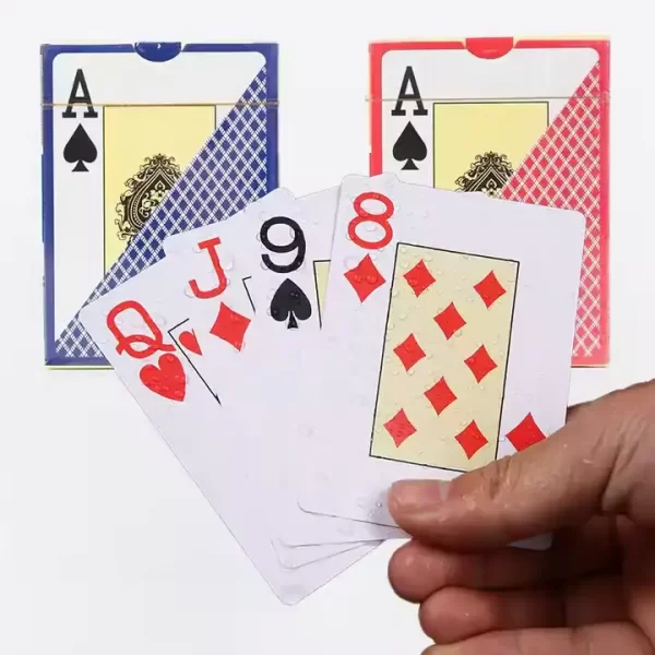 100% PVC custom Texas Holdem water proof Casino Grade Poker Cards