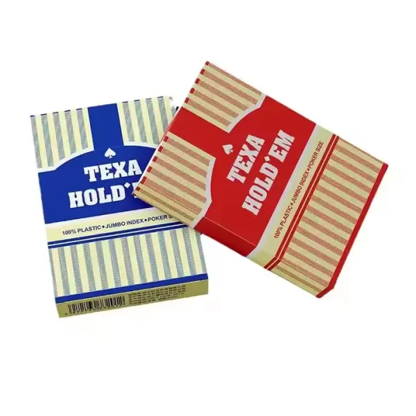 100% PVC custom Texas Holdem Poker Cards