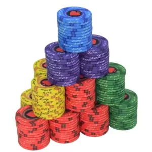 European Poker Tour style ceramic chip - 39mm diameter 10g casino weight