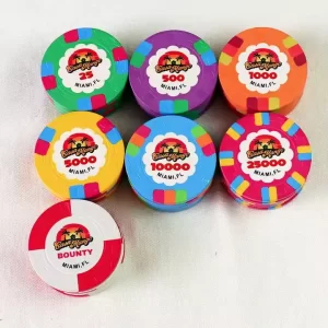 39*3.3MM 10G Top hat and cane ceramic poker chip template
