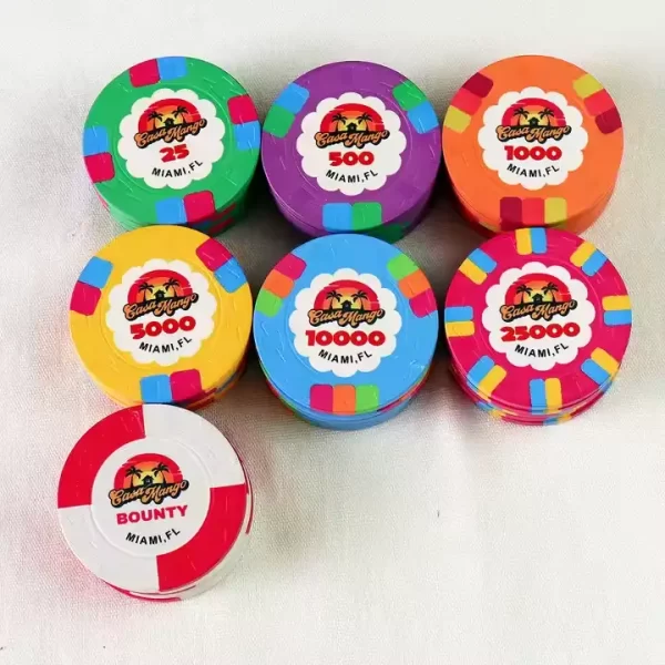 39*3.3MM 10G Top hat and cane ceramic poker chip template