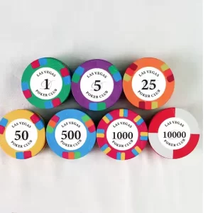 Custom Casino Chip Ceramic 39mm poker chips for tournaments