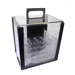 Crystal Clear Acrylic Poker Chip Display Case