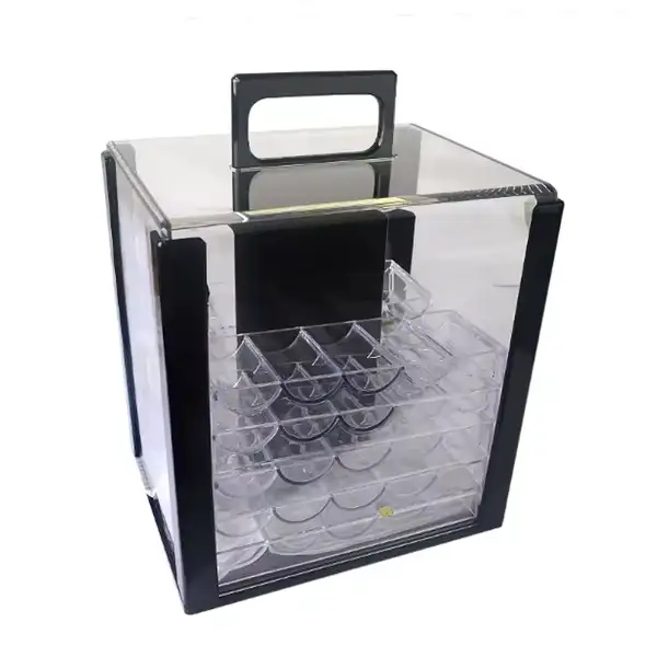 Crystal Clear Acrylic Poker Chip Display Case