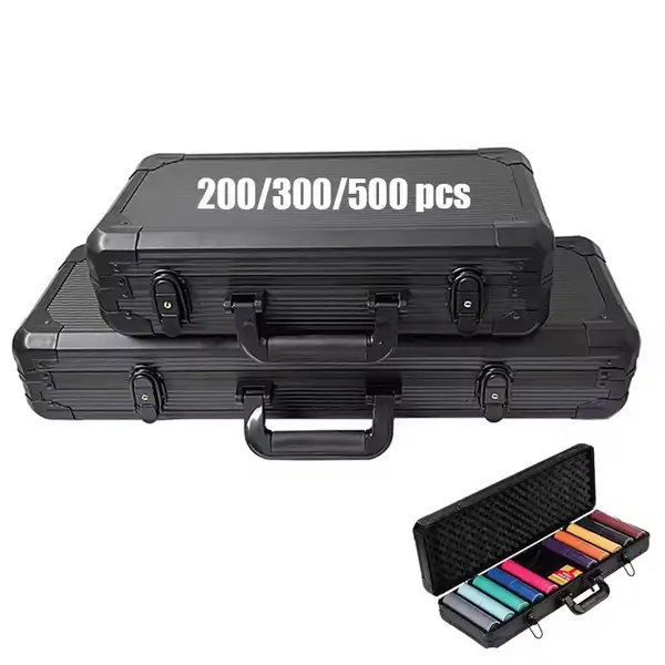 Black Poker Chip Case