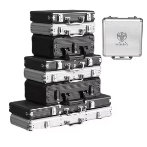 Aircraft Alloy Poker Chip Protection Case