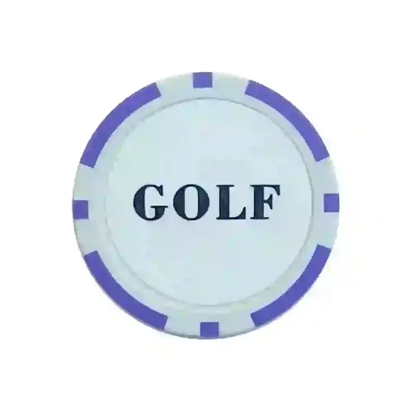 Custom logo poker chip golf ball marker