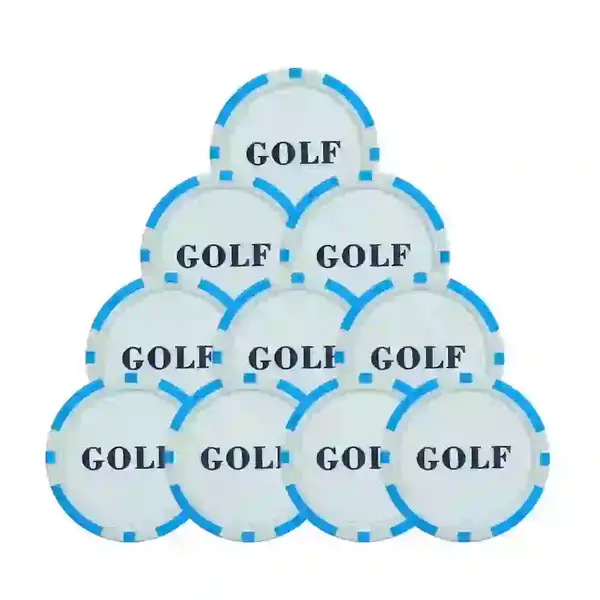 Custom logo poker chip golf ball marker