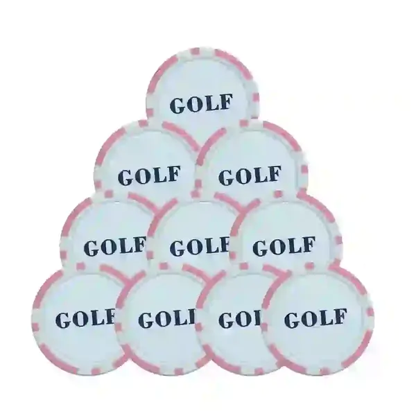 Custom logo poker chip golf ball marker