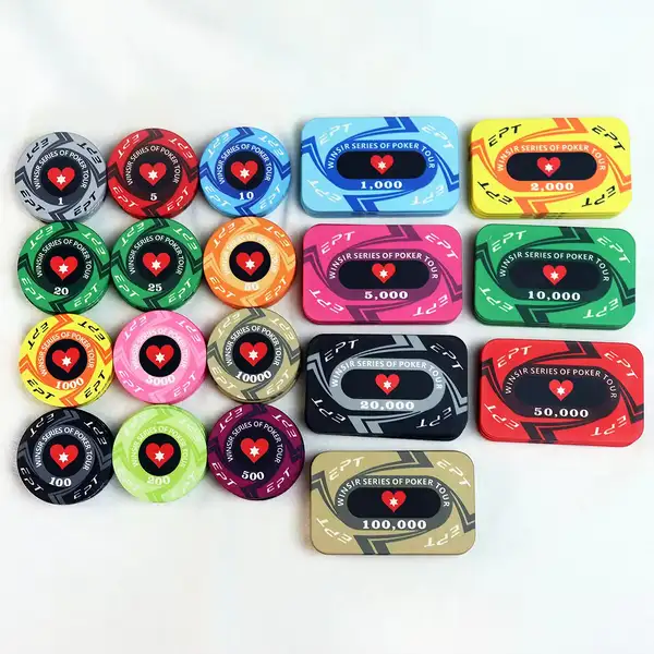 EPT-Style Ceramic Poker Chips