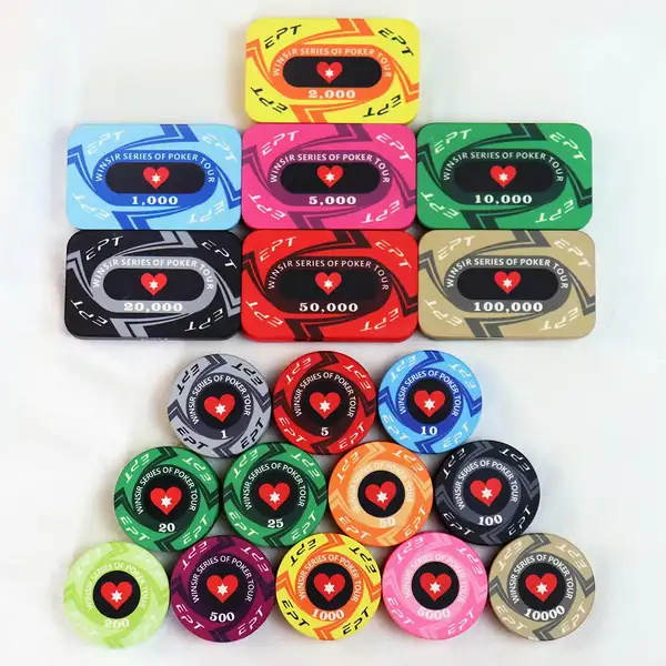 EPT-Style Ceramic Poker Chips