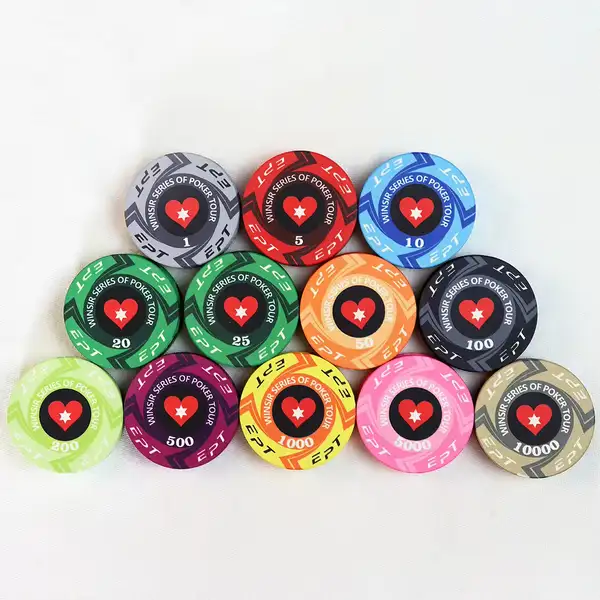 EPT-Style Ceramic Poker Chips